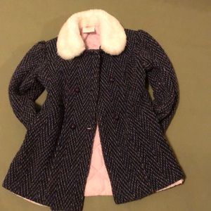 Toddler Girls size 6” doble buttons Coat